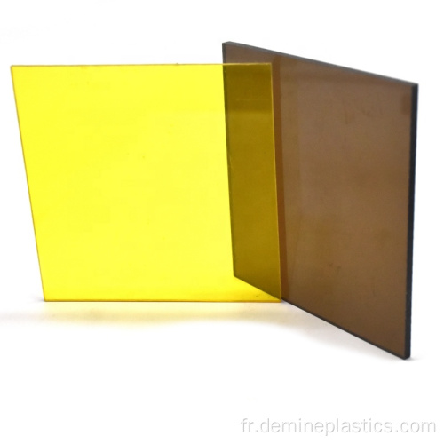 Feuille de couleur de feuille solide en polycarbonate 4x8 en plastique